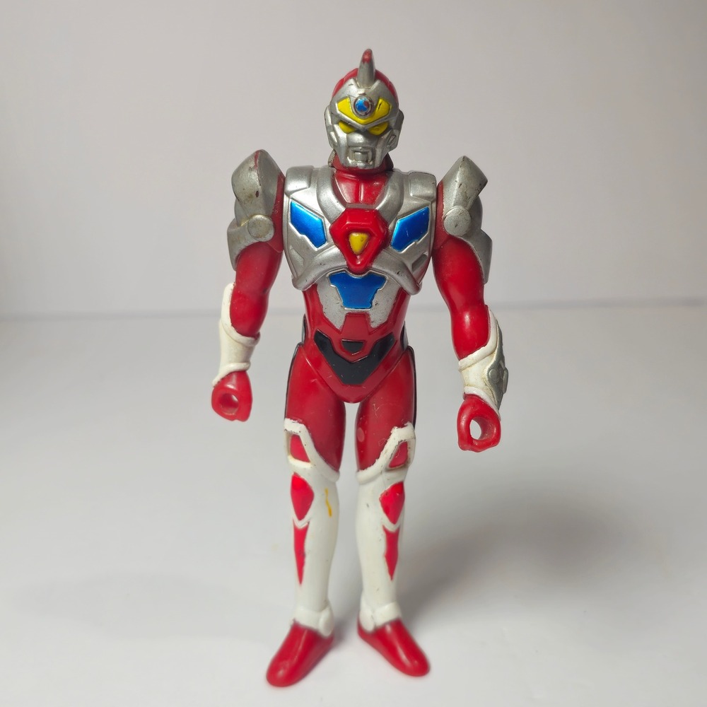 Playmates Superhuman Samurai Syber-Squad Servo Figure 5" Red Vintage 1994 Good